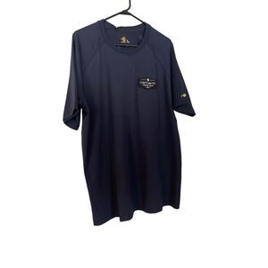 Carhartt Navy Blue Pullover Crew Neck Short Sleeve FR Force T-Shirt Size XL New